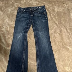 Miss Me Dark Blue Flare Jeans